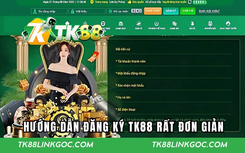 Hướng dẫn đăng ký tại TK88